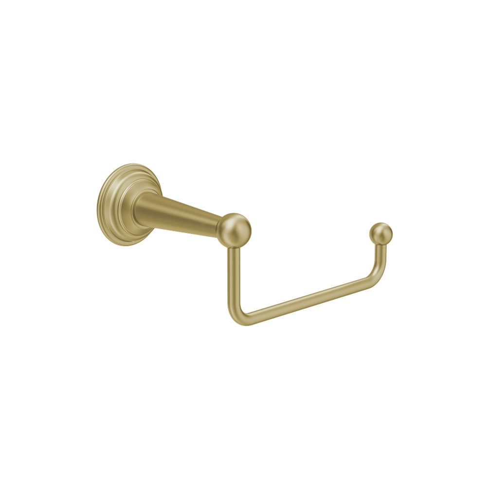 Cutout image of Crosswater Belgravia Brushed Brass Toilet Roll Holder
